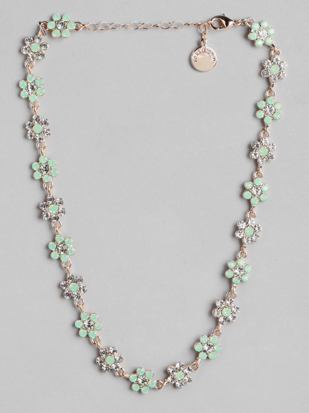 

Forever New Rose Gold & Blue Rose Gold-Plated Necklace