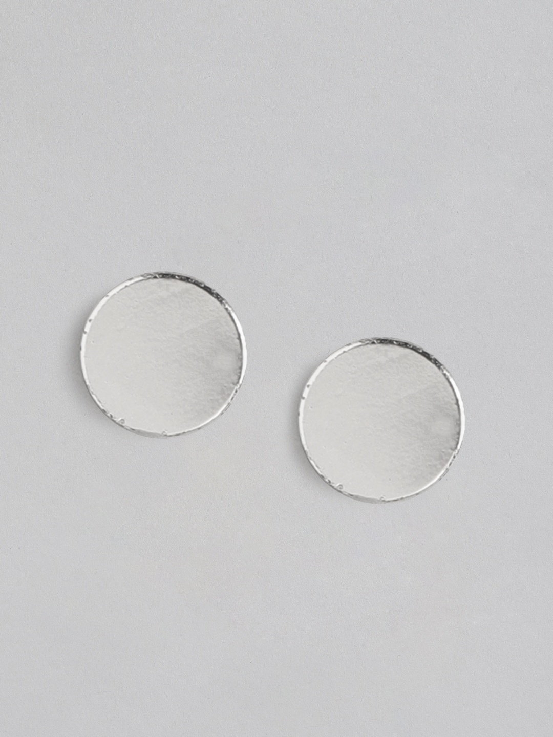 

Forever New Silver-Plated Circular Studs Earrings