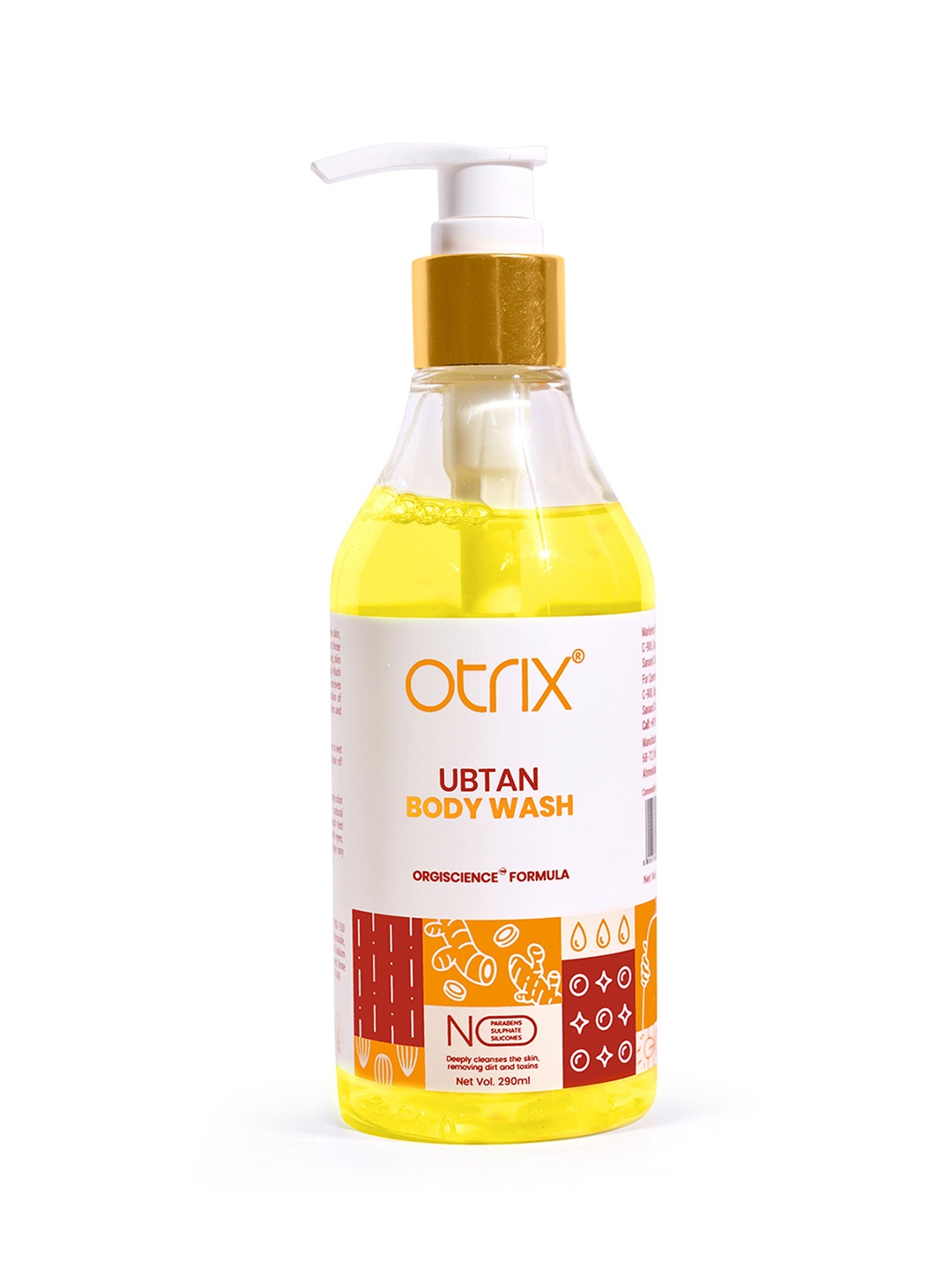 

Otrix Ubtan Body Wash with Turmeric & Saffron Extracts - 300ml, Yellow