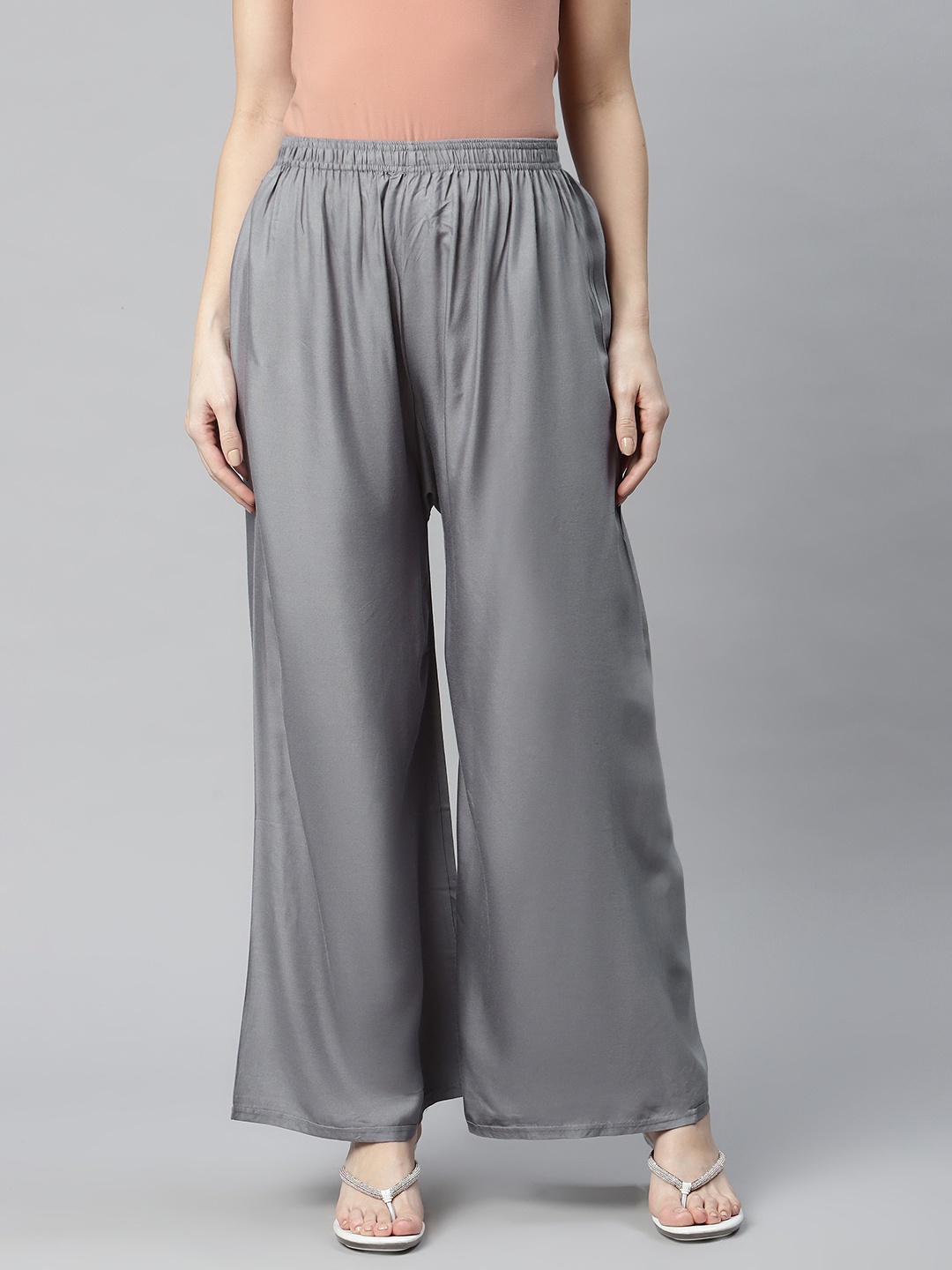 

Rang Gali Women Grey Ethnic Palazzos