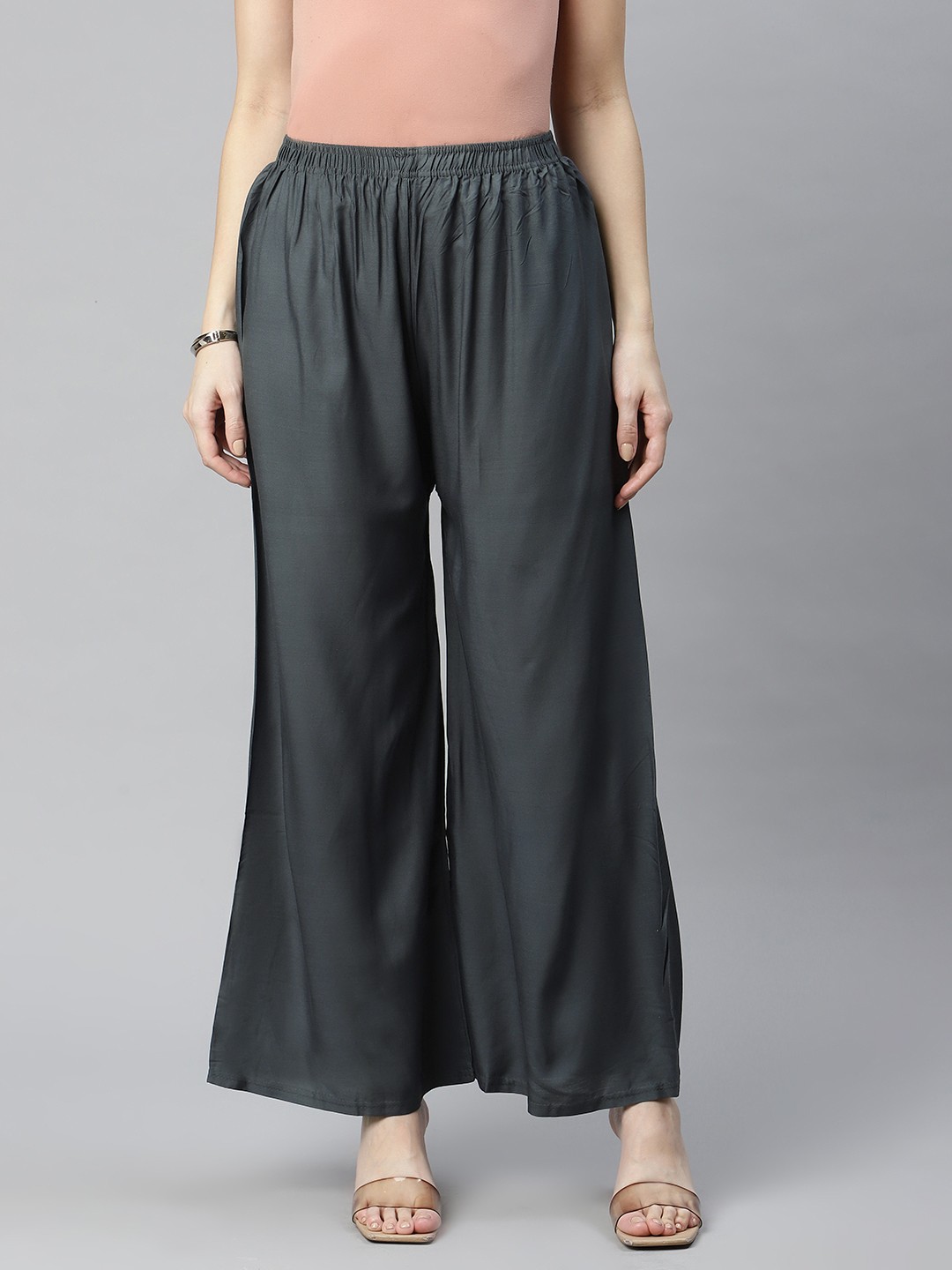

Rang Gali Women Grey Ethnic Palazzos