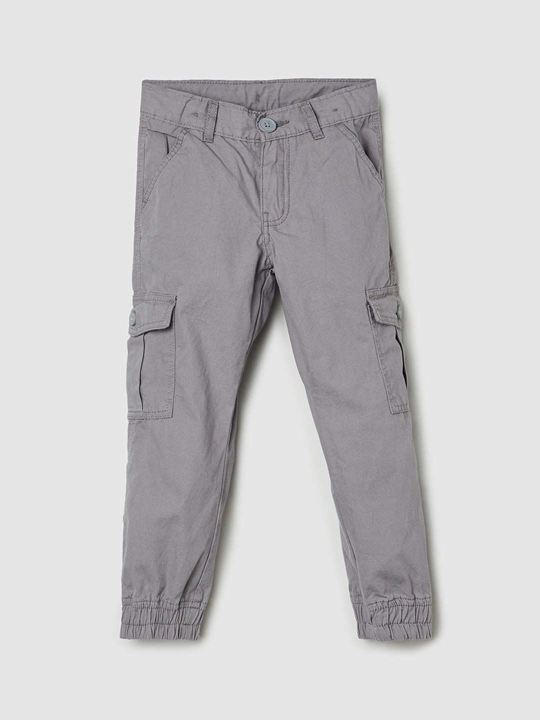 

max Boys Grey Cargos Trousers