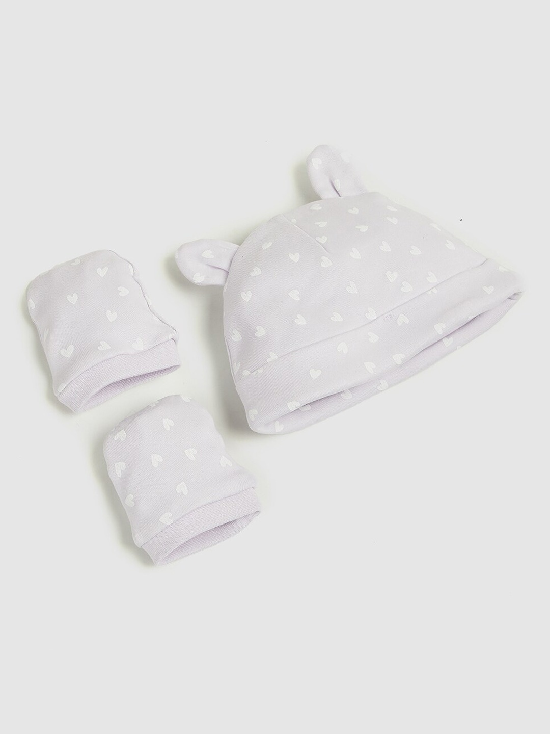 

max Girls Grey Printed Baby Apparel Gift Set