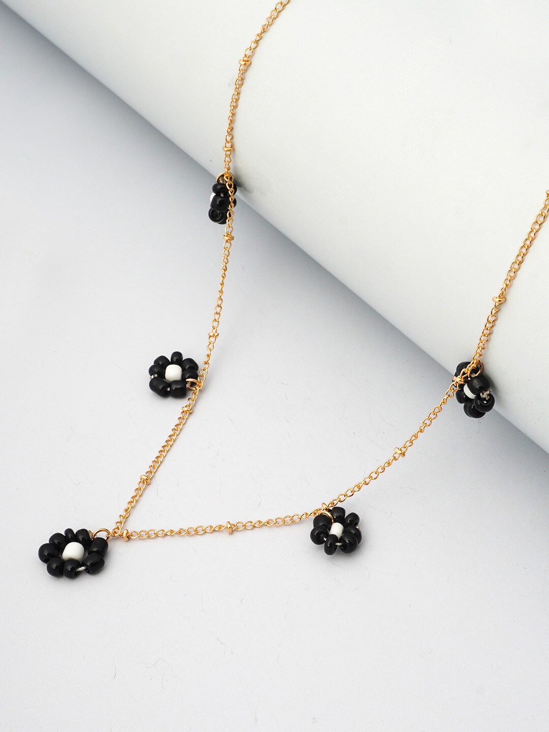 

Ferosh Black & Gold-Toned Necklace
