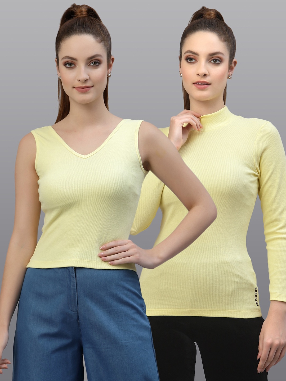 

Friskers Pack of 2 Yellow Top