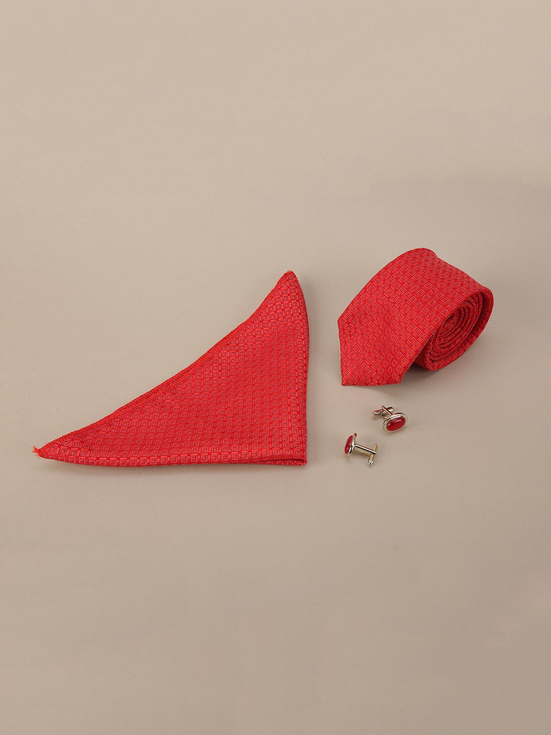 

ELLIS Men Red & White Accessory Gift Set