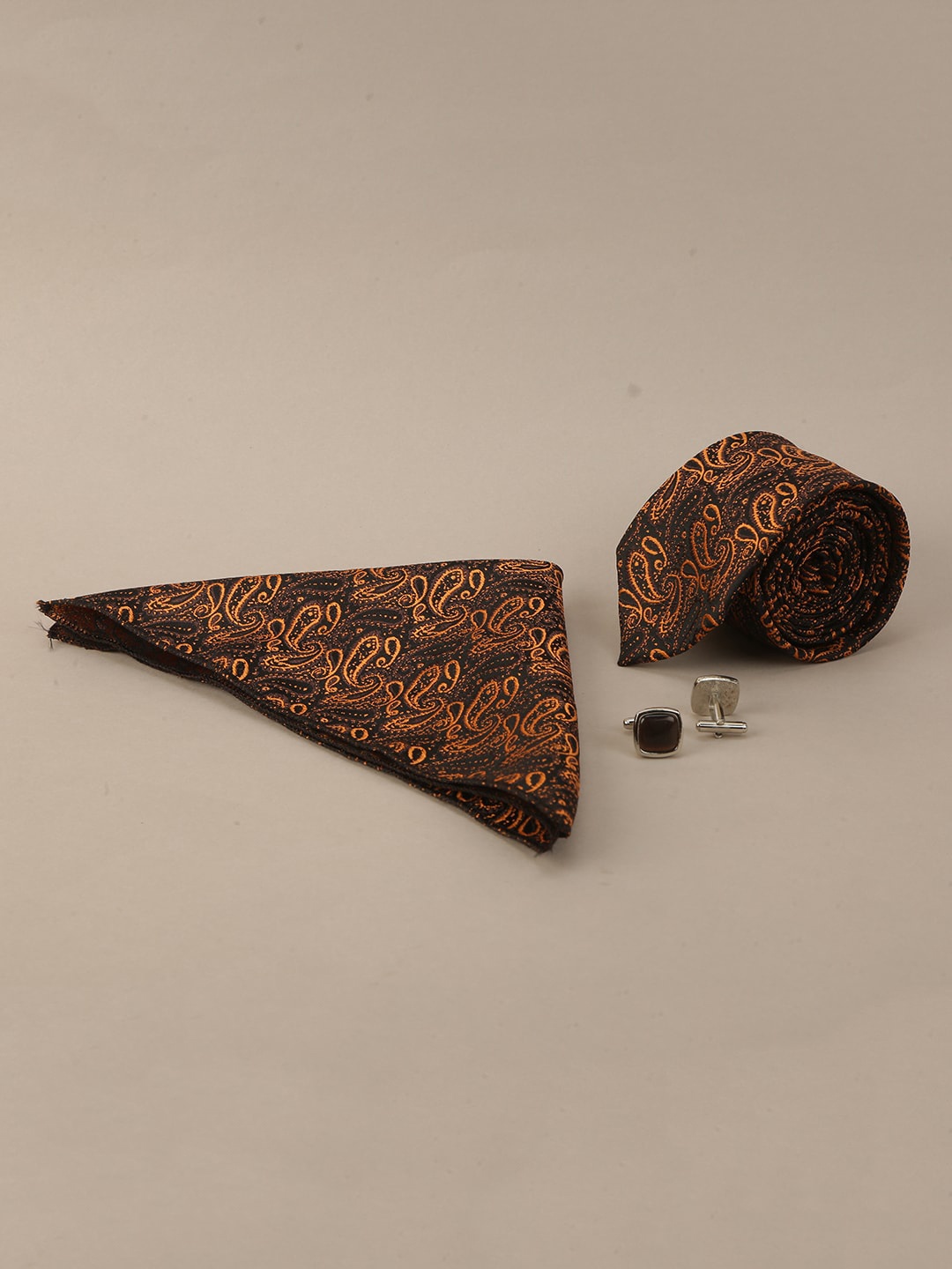 

ELLIS Men Brown Printed Accessory Gift Set