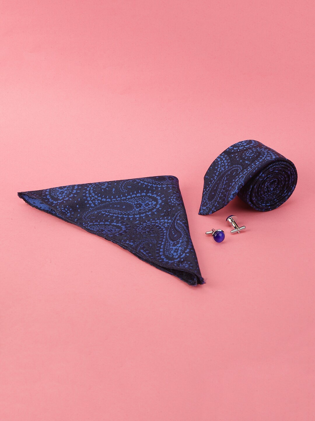 

ELLIS Men Blue Printed Accessory Gift Set