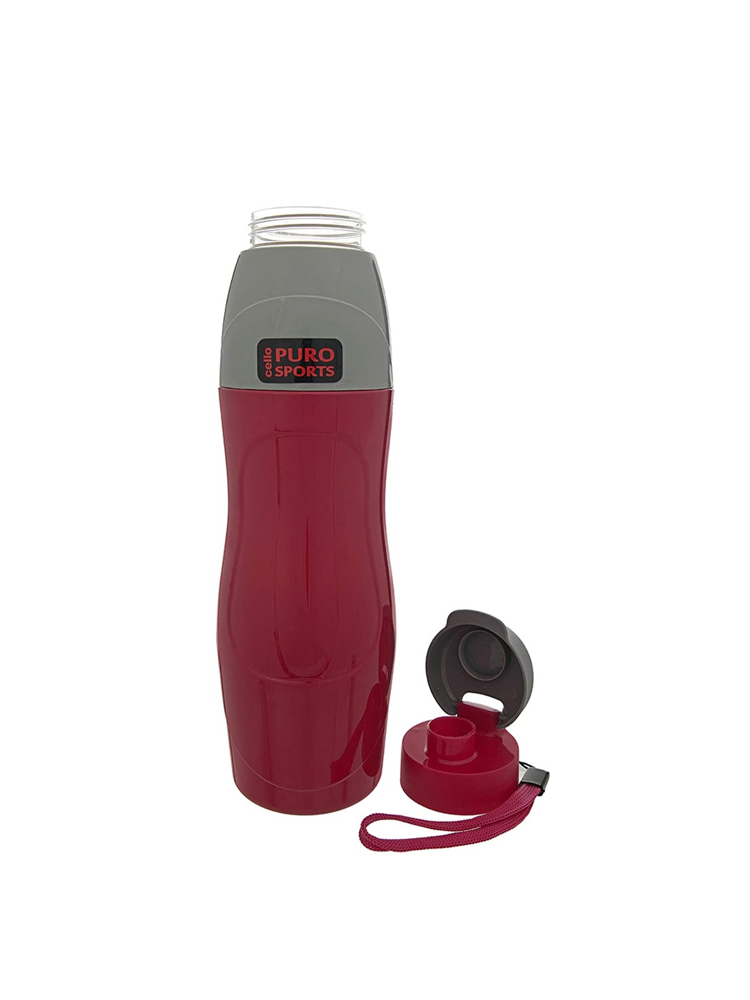 

Cello Red Solid Single Wall Vacuum Insulated Water Bottle