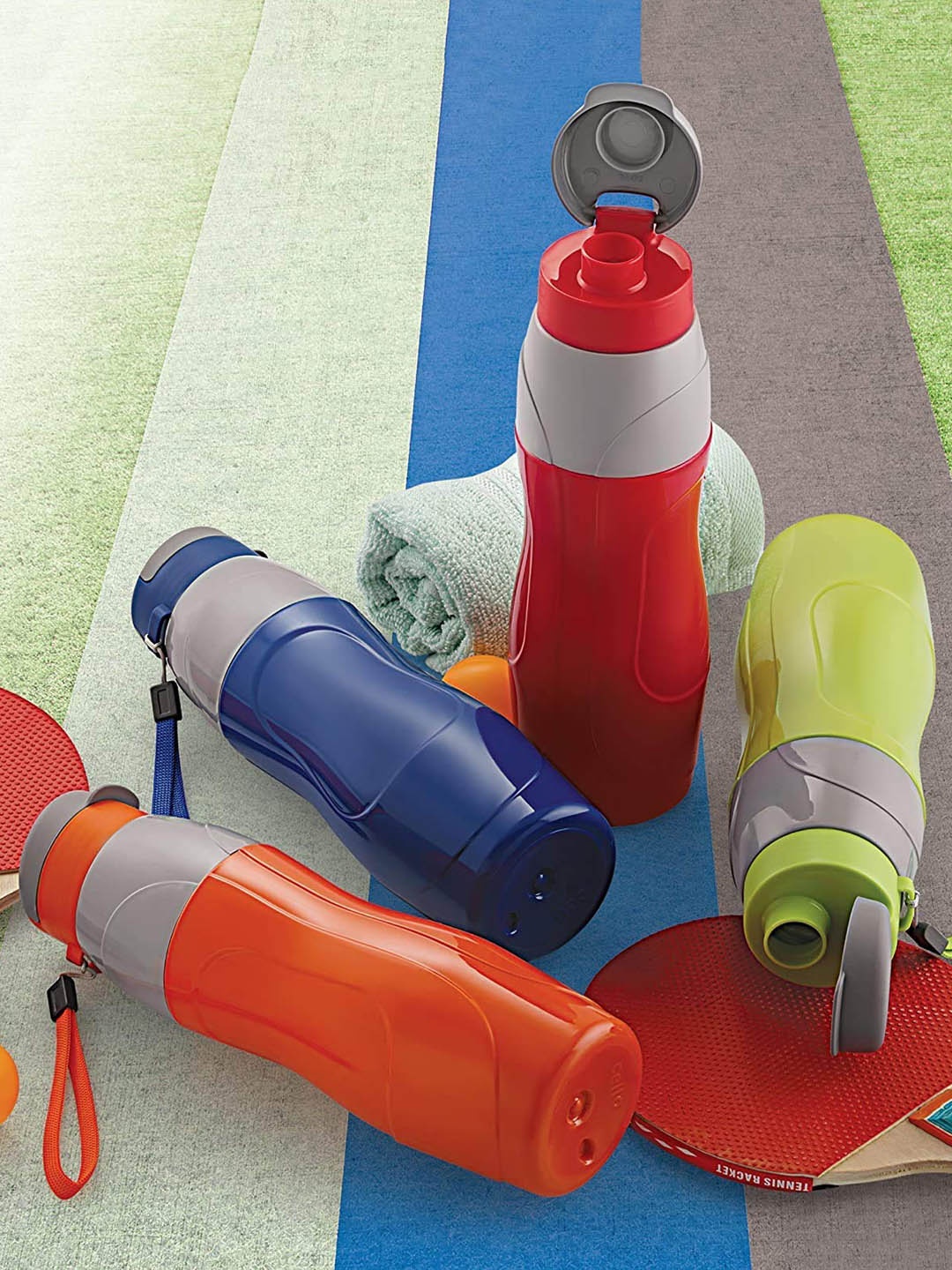 

Cello Set Of 4 Assorted Puro Plastic Sports Insulated Water Bottle