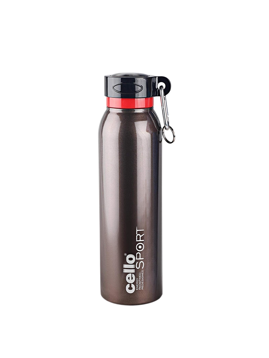 

Cello Brown Solid Stainless Steel Sports Water Bottle