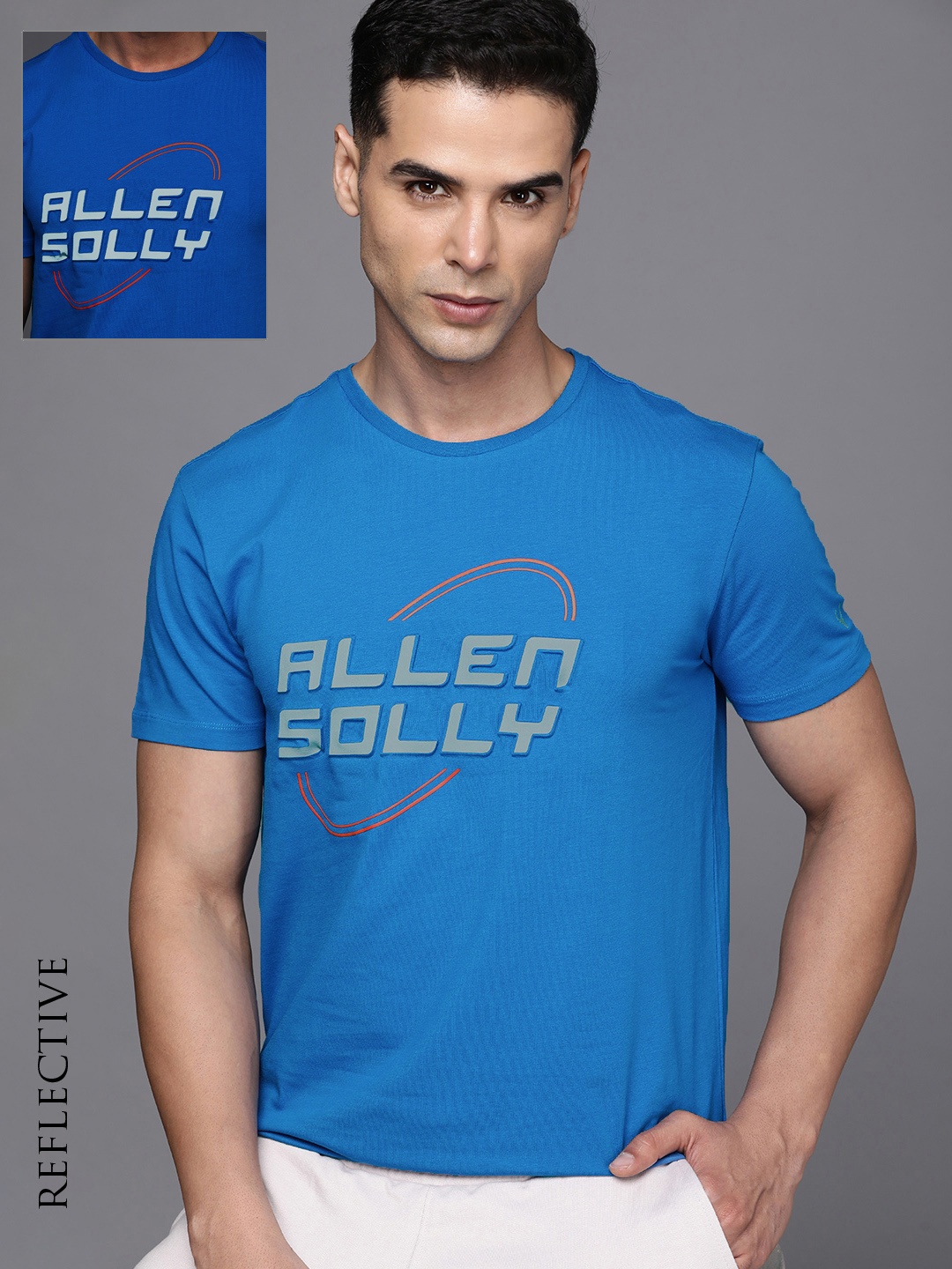 

Allen Solly Tribe Men Brand Logo Printed Slim Fit T-shirt, Black