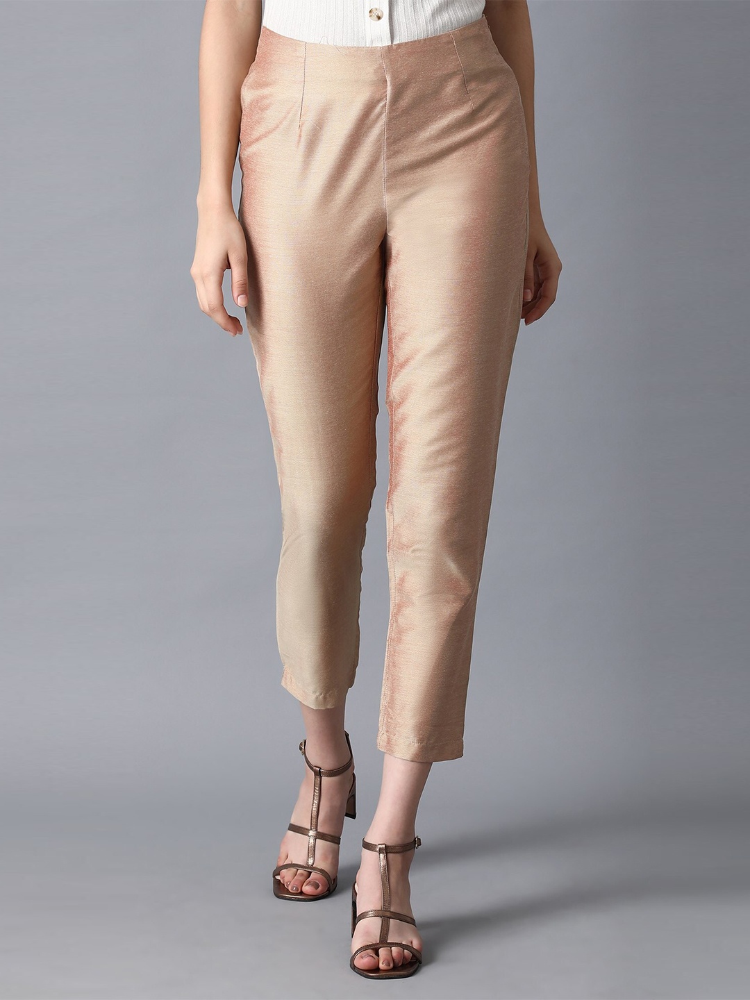 

WISHFUL Women Rose Gold Ethnic Palazzos