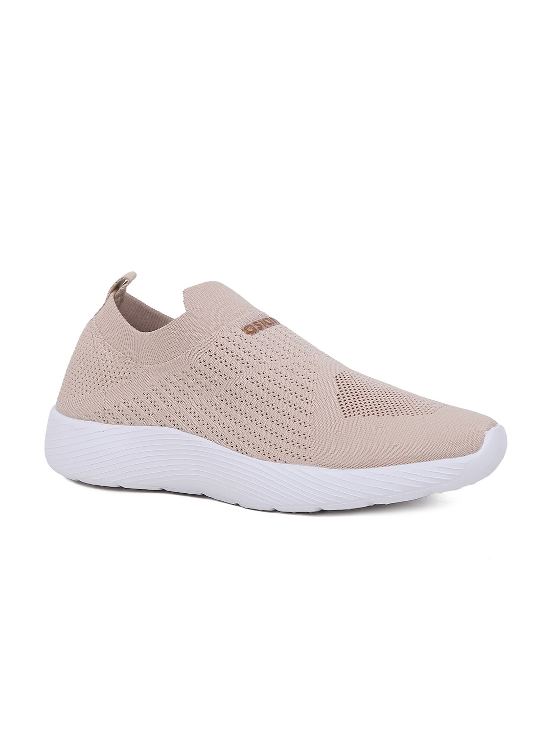 

ASIAN Men Beige Mesh Walking Non-Marking Shoes