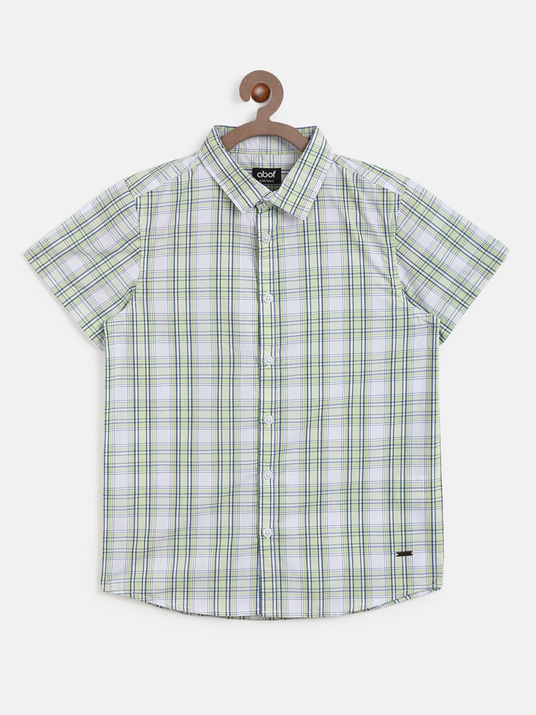 

abof Boys Grey Tartan Checks Checked Casual Shirt