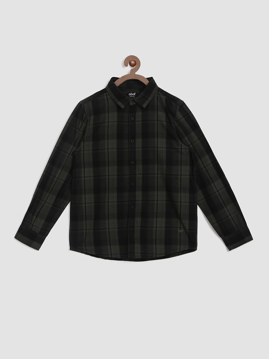 

abof Boys Grey Tartan Checks Checked Casual Shirt