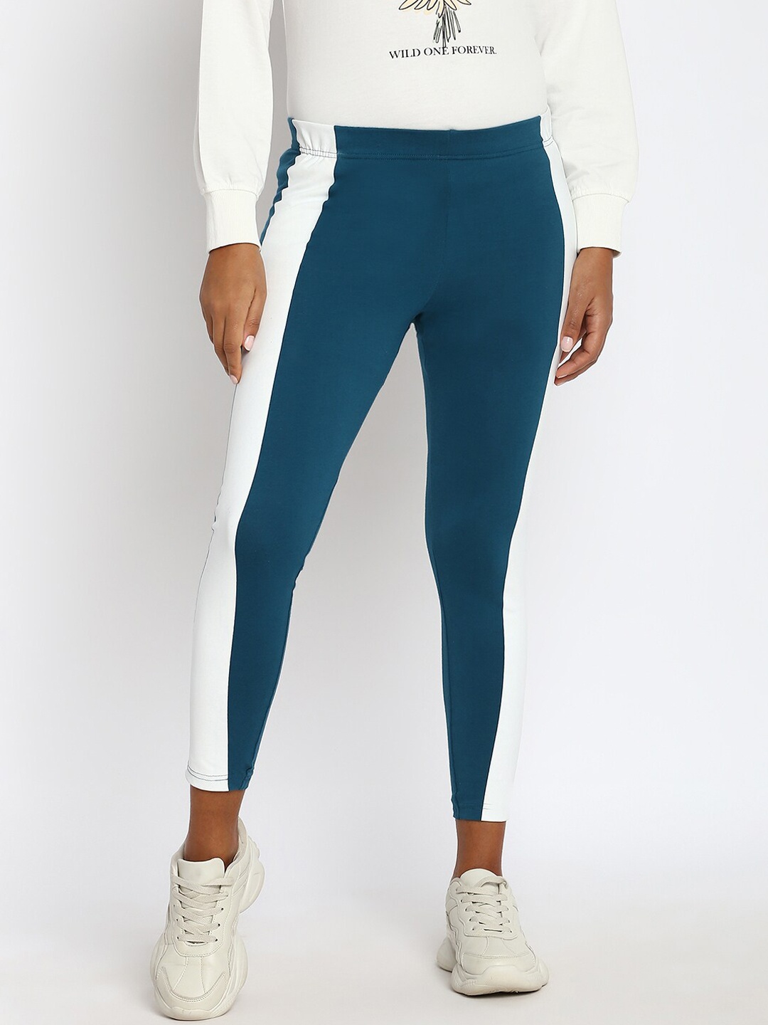 

abof Women Blue Leggings