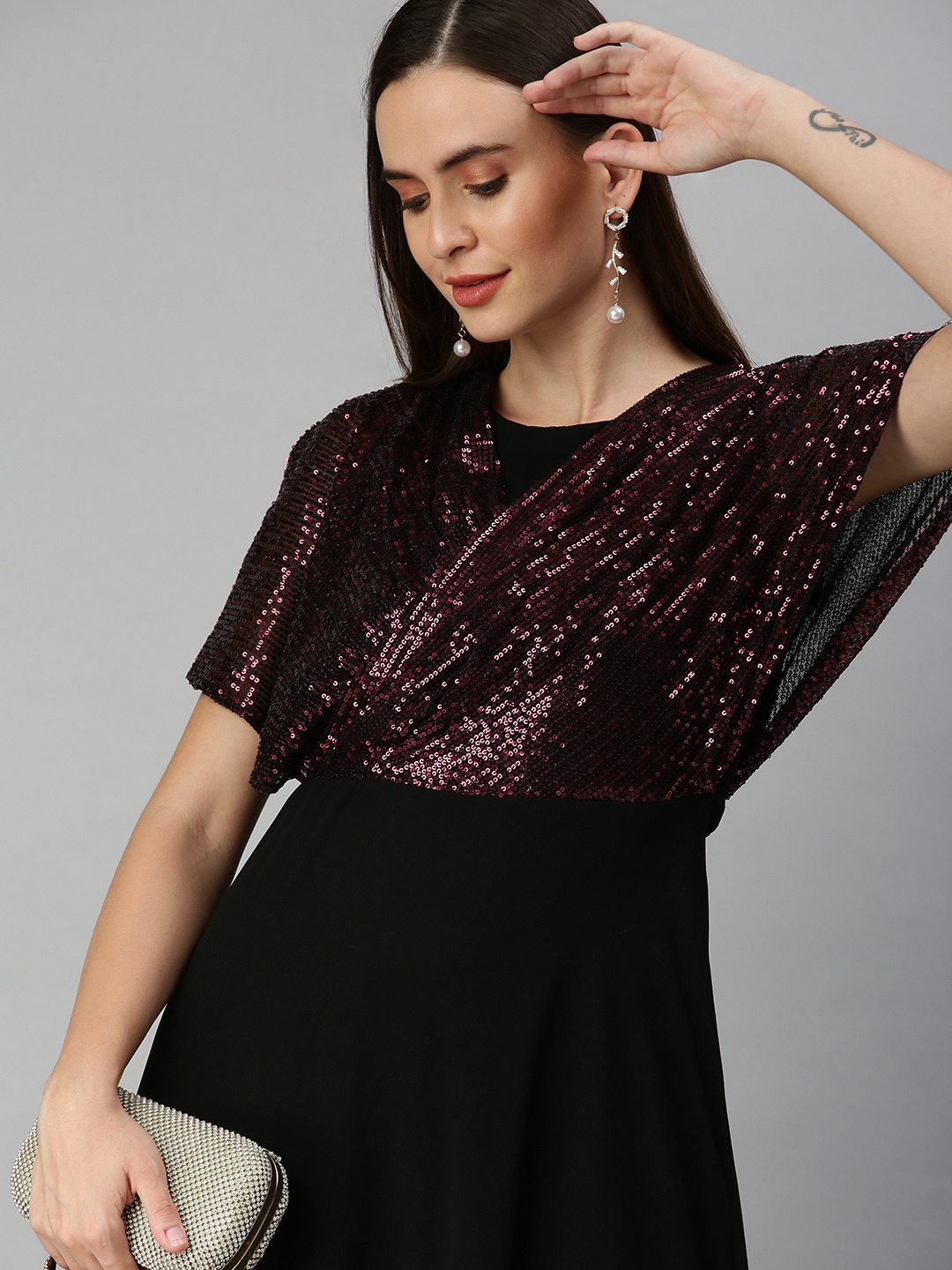 

SHOWOFF Black A-Line Dress