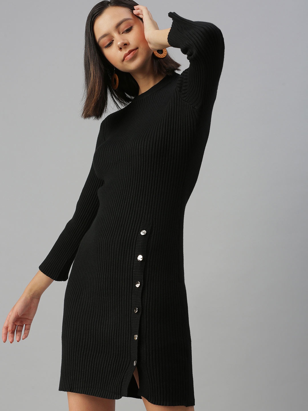 

SHOWOFF Black Sweater Dress