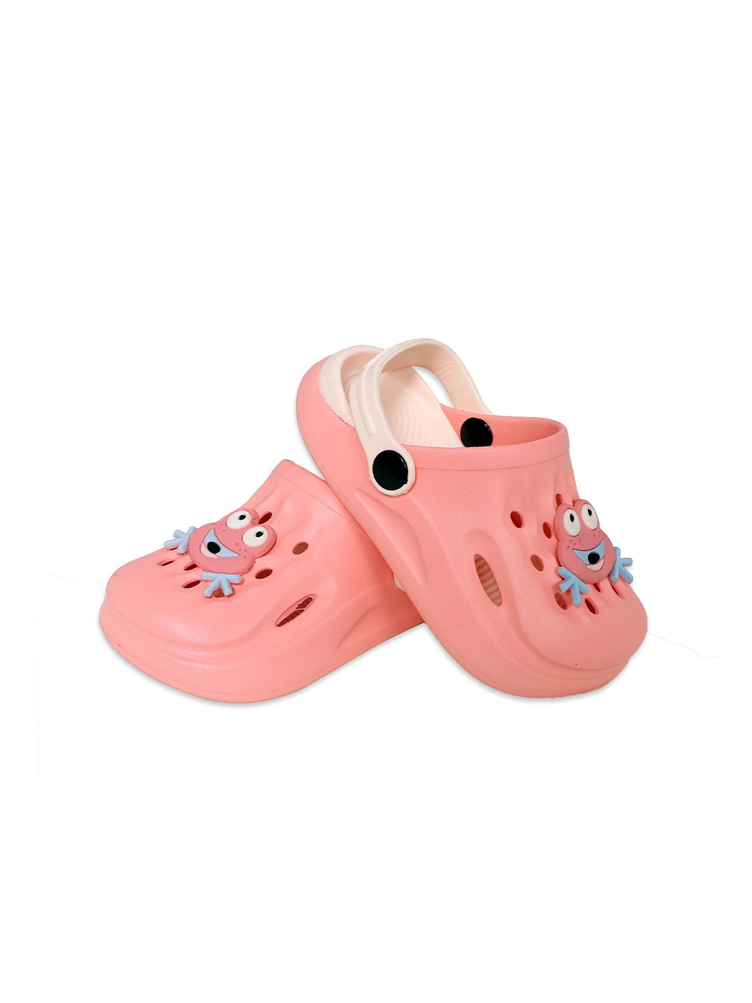

BULOO Unisex Kids Pink & Cream-Coloured Clogs Sandals