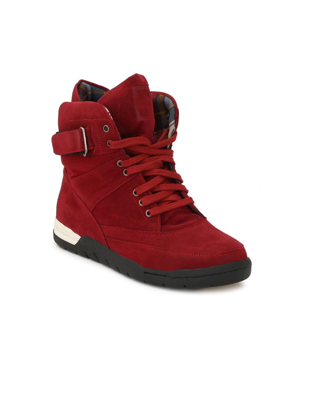 

Eego Italy Men Red Solid High Top Sneakers