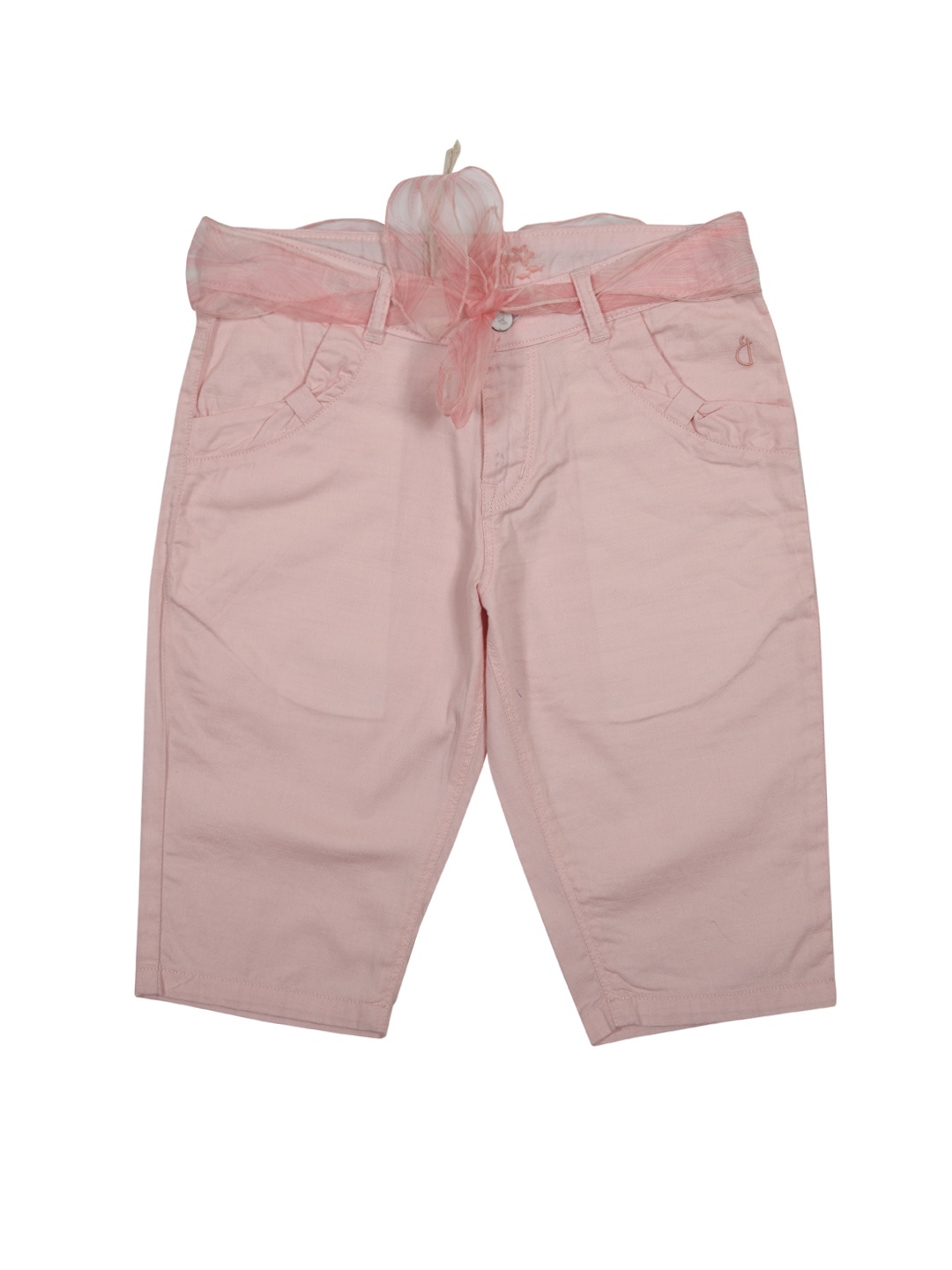 

Gini and Jony Girls Pink Solid Regular Fit Capris