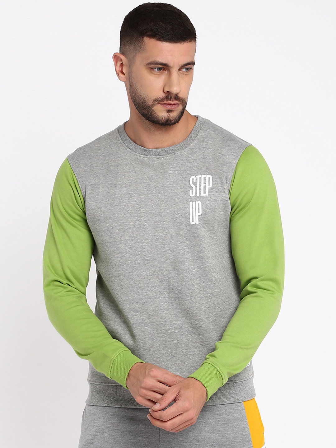 

abof Men Grey Sweatshirt