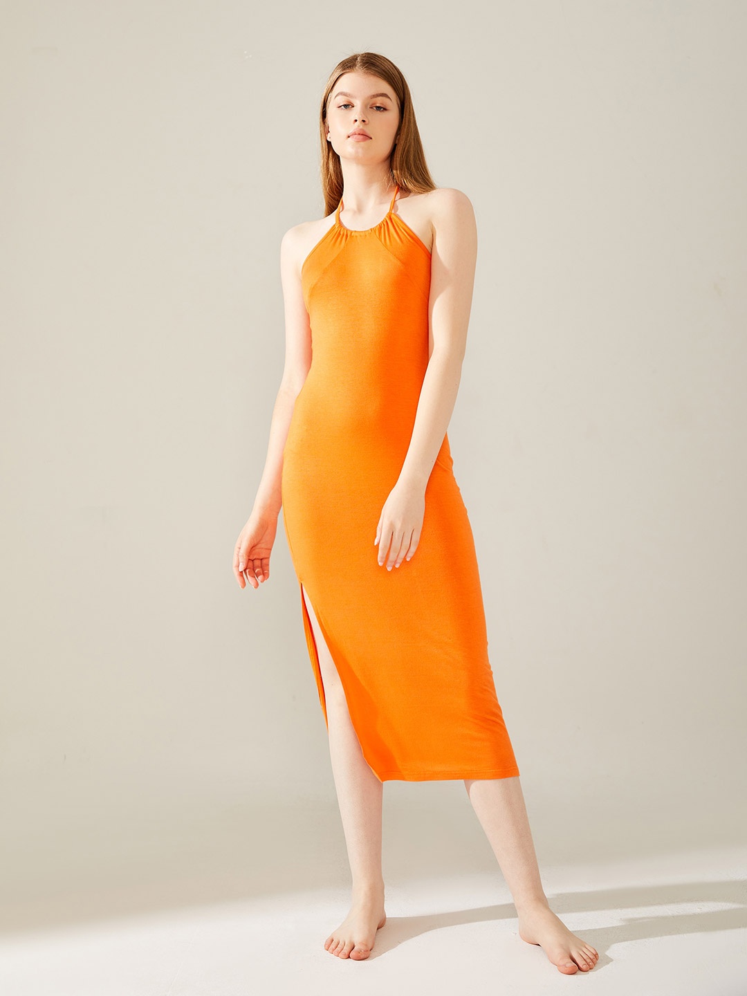 

URBANIC Orange Nightdress