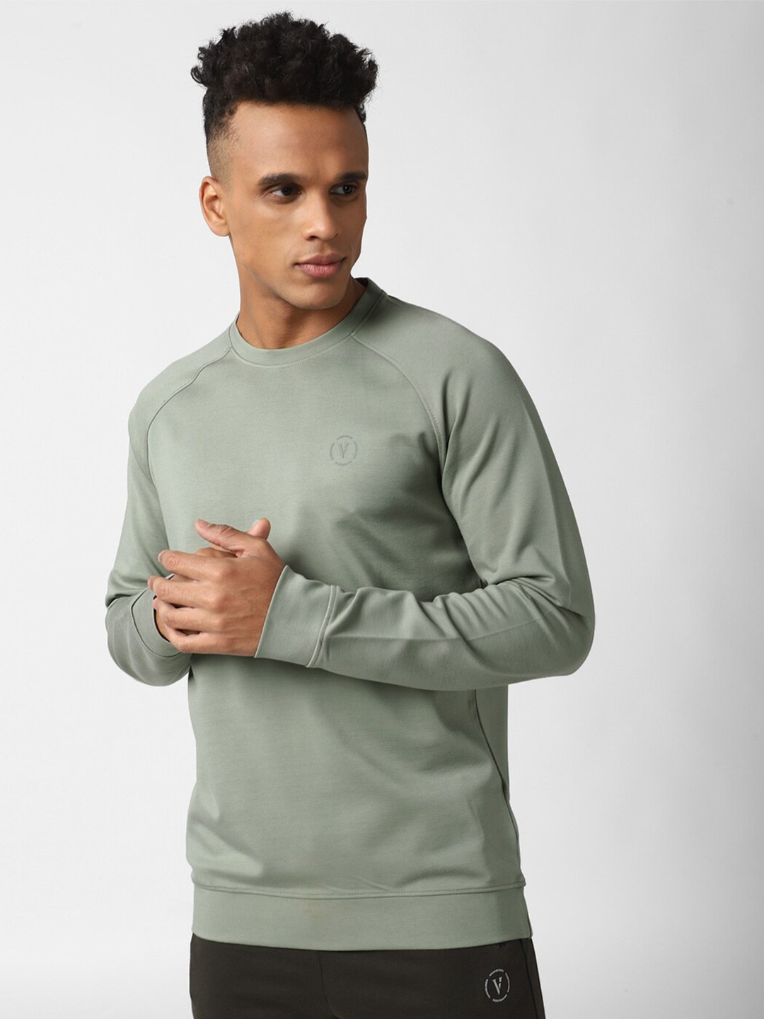 

Van Heusen Flex Men Grey Sweatshirt