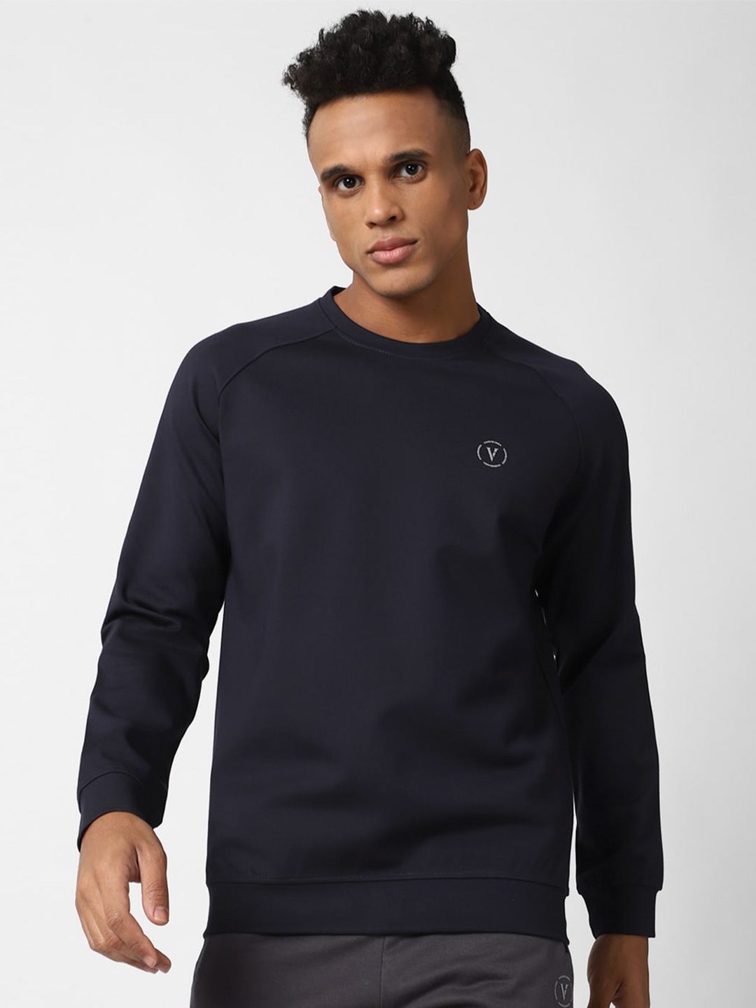 

Van Heusen Flex Men Navy Blue Sweatshirt