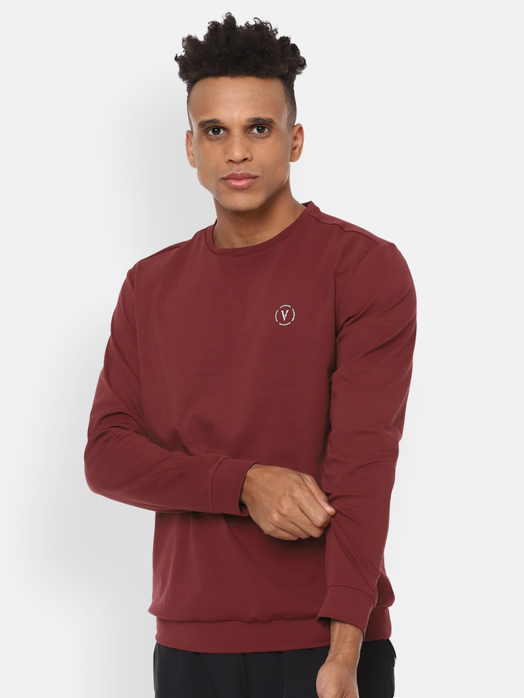 

Van Heusen Flex Men Maroon Running Sweatshirt