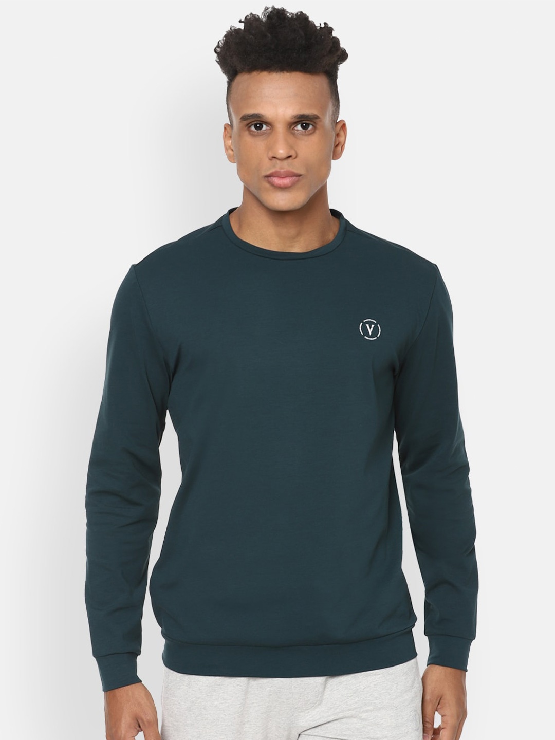 

Van Heusen Flex Men Blue Sweatshirt