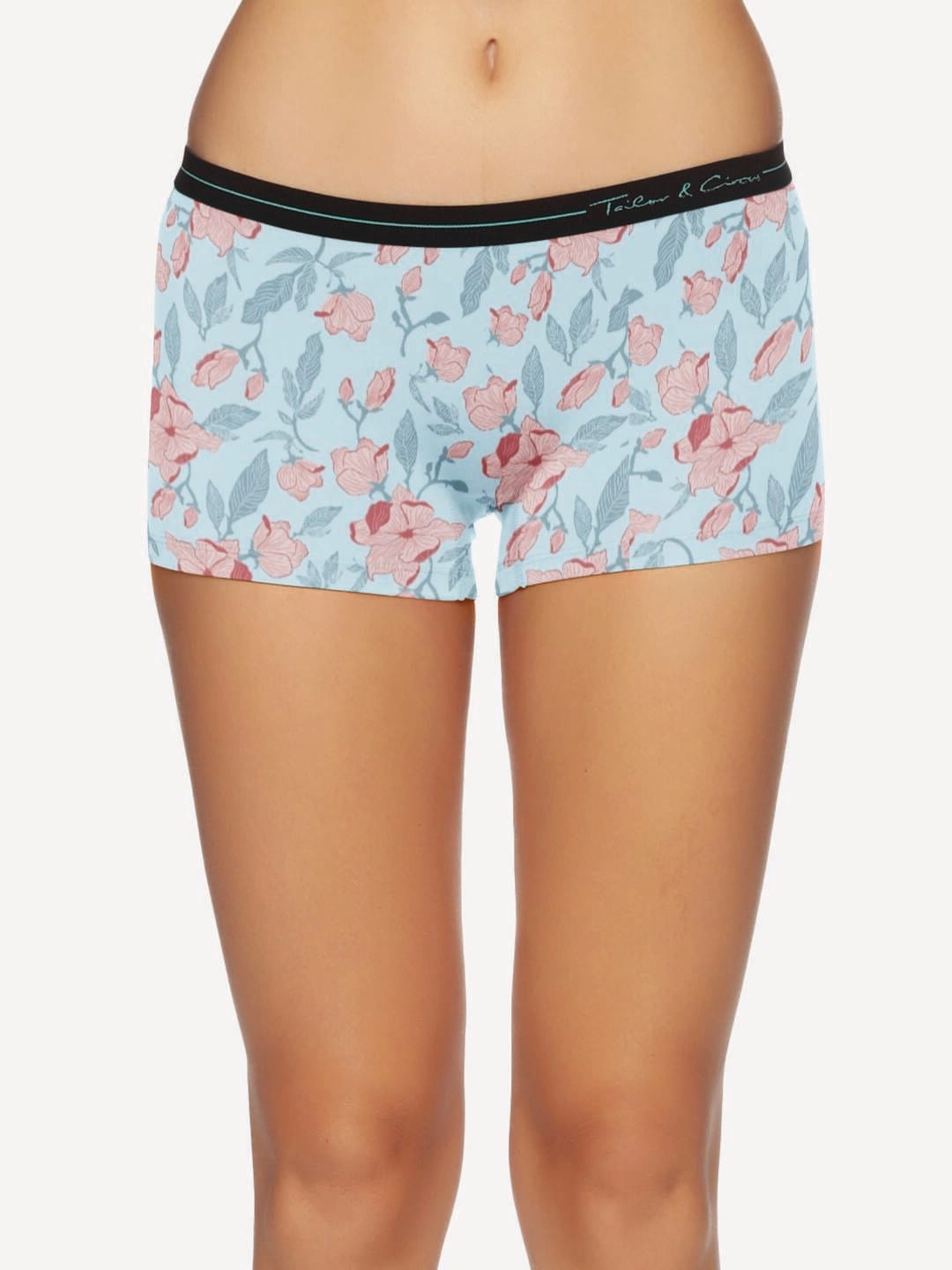 

Tailor & Circus Women Blue Printed Boy Shorts Briefs