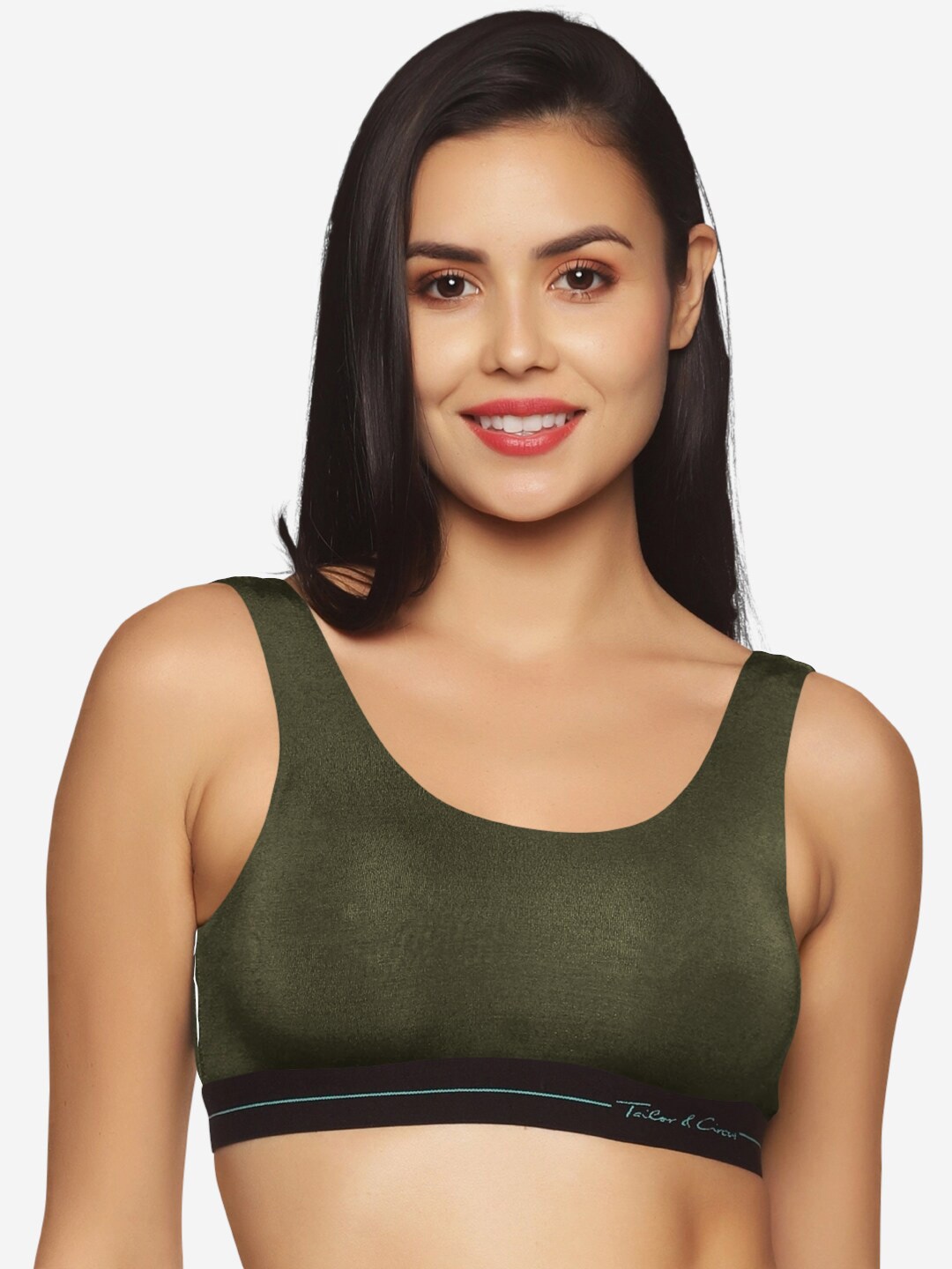 

Tailor & Circus Women Green Solid Anti-Bacterial Non Padded Bra