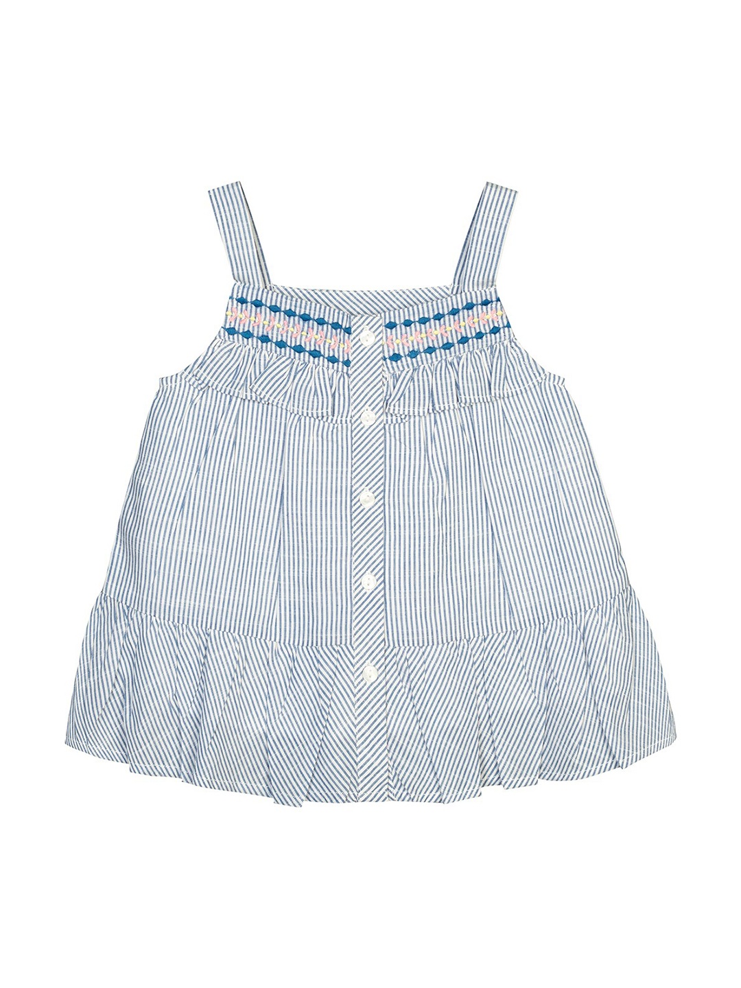 

Budding Bees Blue Checked Top