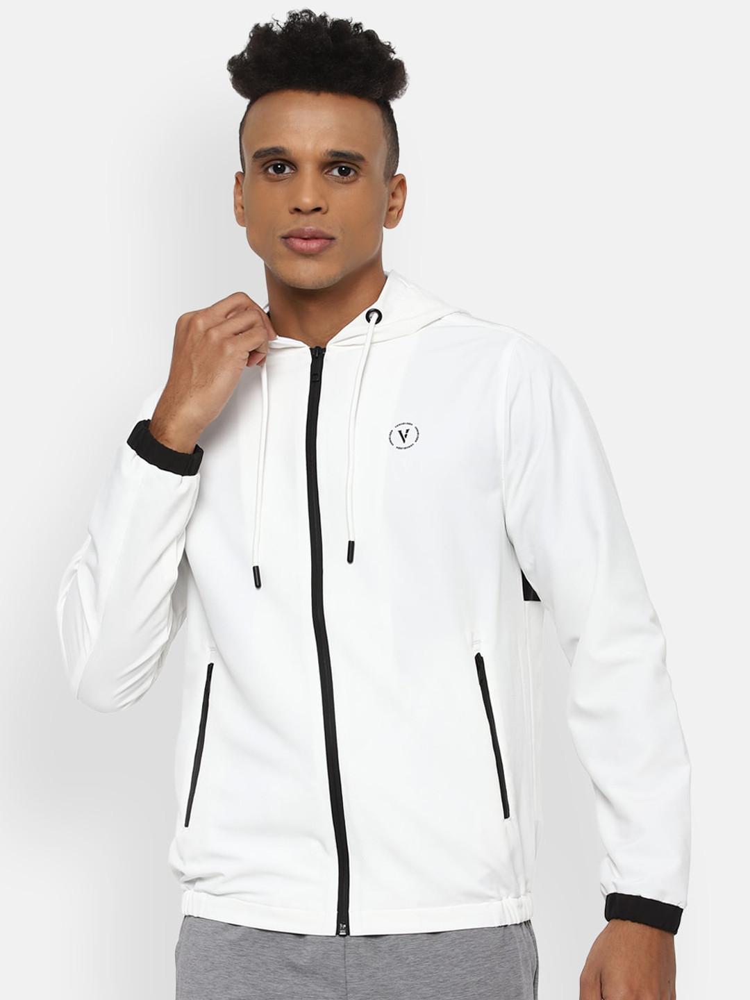 

Van Heusen Flex Men White Sporty Jacket