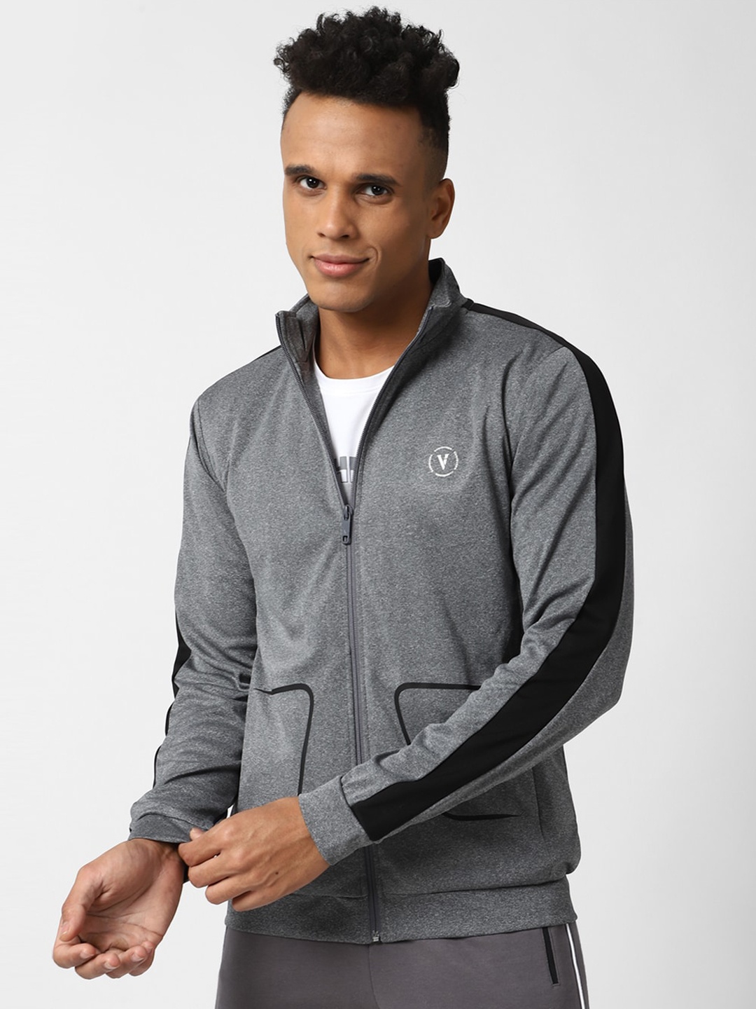 

Van Heusen Flex Men Grey Sporty Jacket