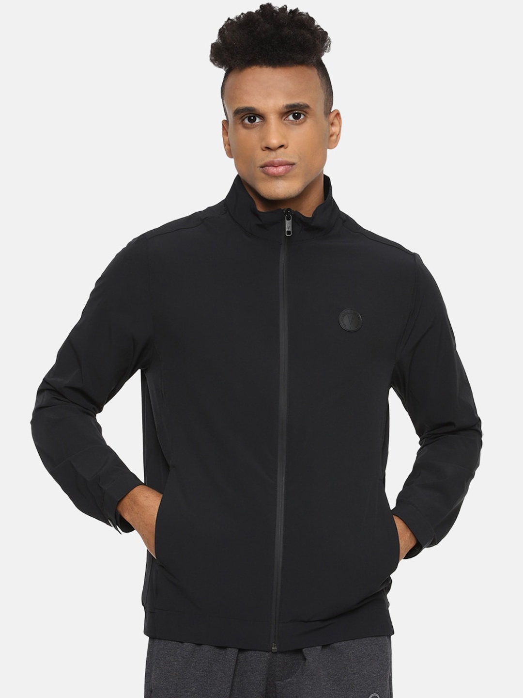 

Van Heusen Flex Men Black Sporty Jacket