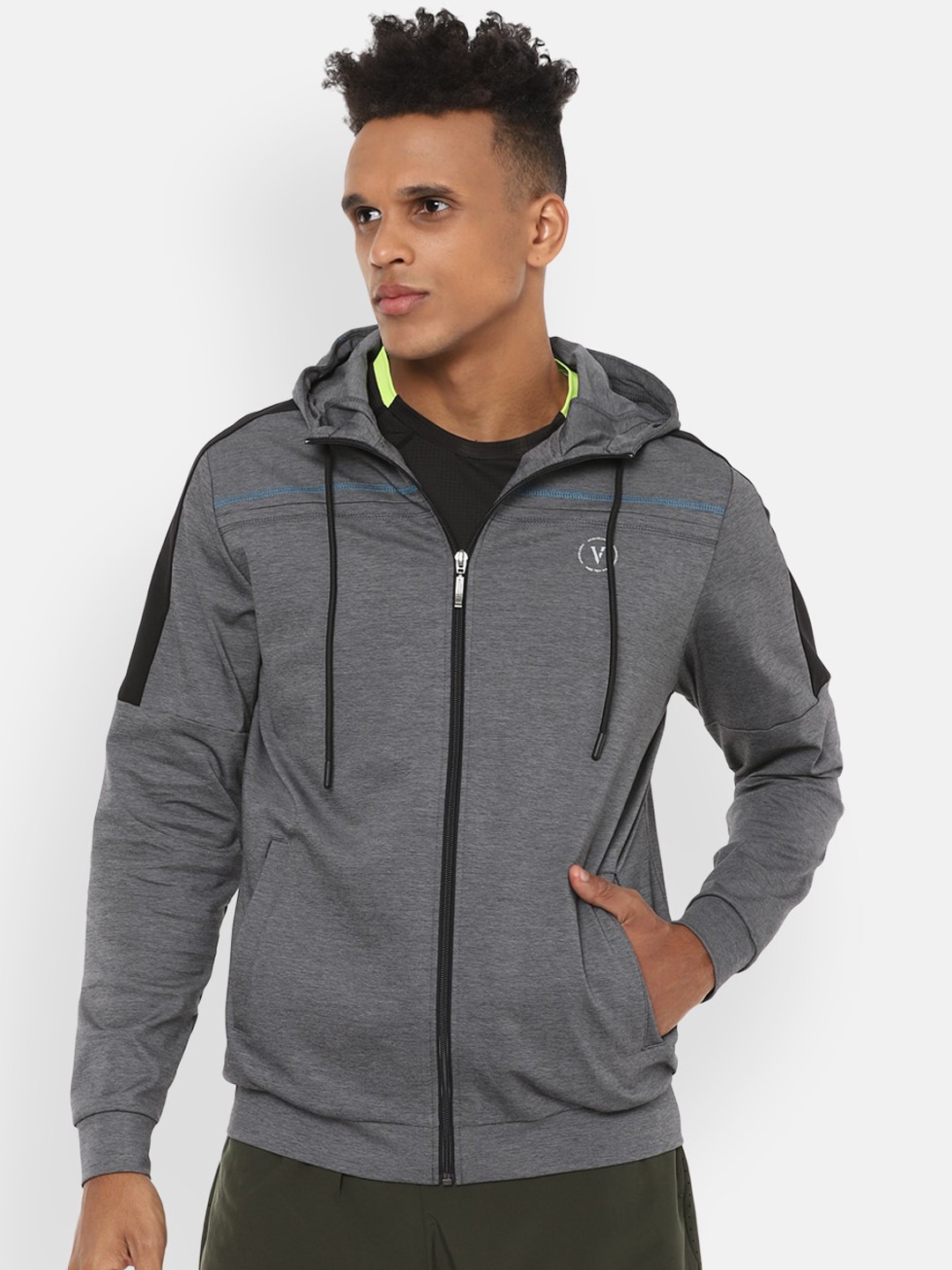

Van Heusen Flex Men Grey Sporty Jacket