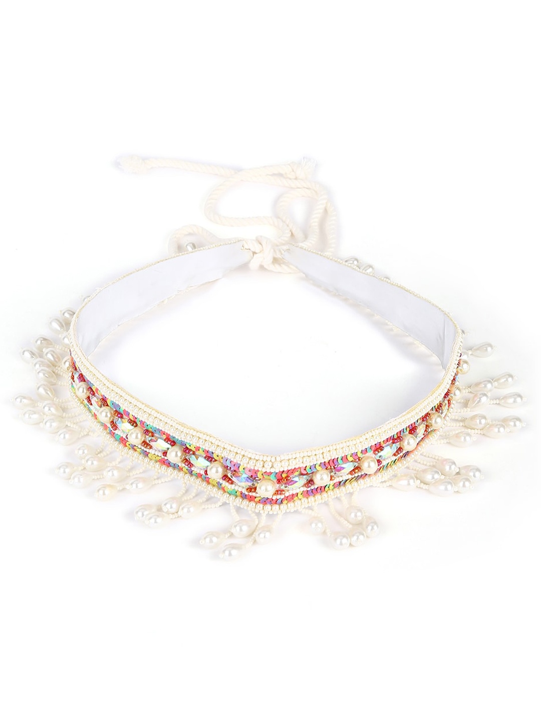 

justpeachy Multi Colored Embellished Waist Belt Saree Accessories