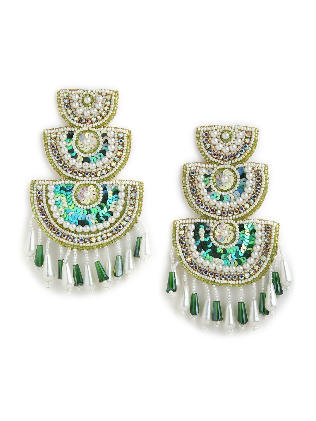 

justpeachy Multicoloured Contemporary Drop Earrings, Multi