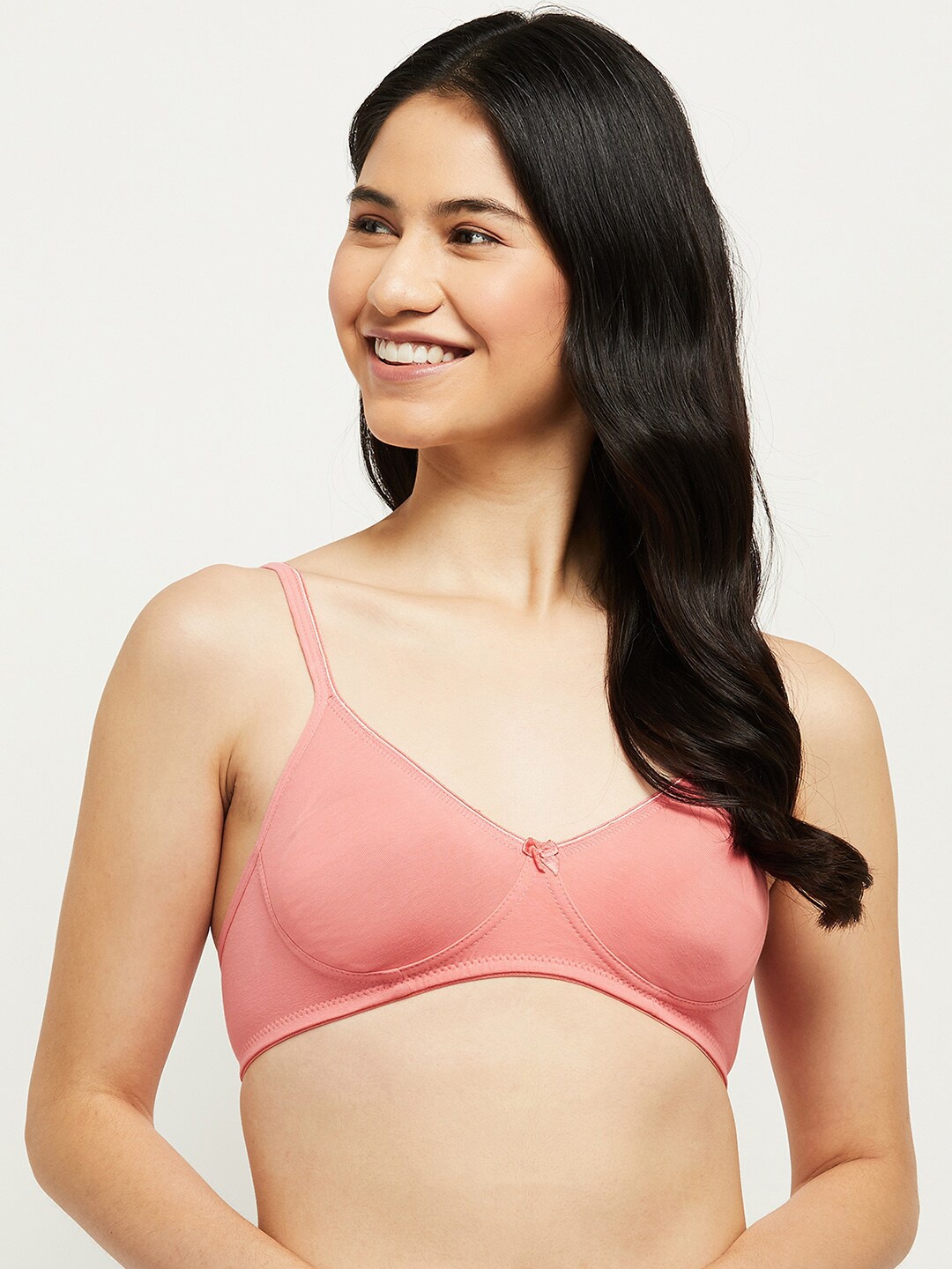 

max Peach-Coloured Bra Lightly Padded