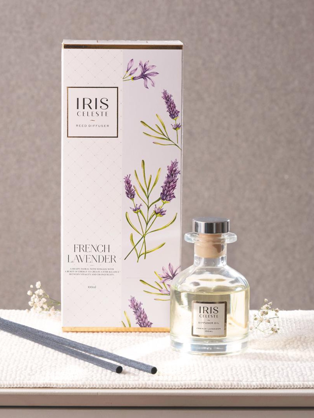

Iris Celeste French Lavender Reed Diffuser Oil Refill Can, Purple