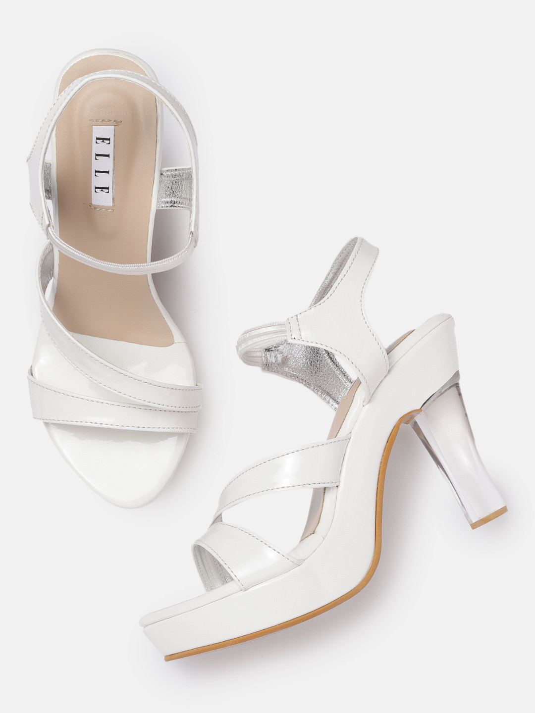 

ELLE Women White Solid Stiletto Heels
