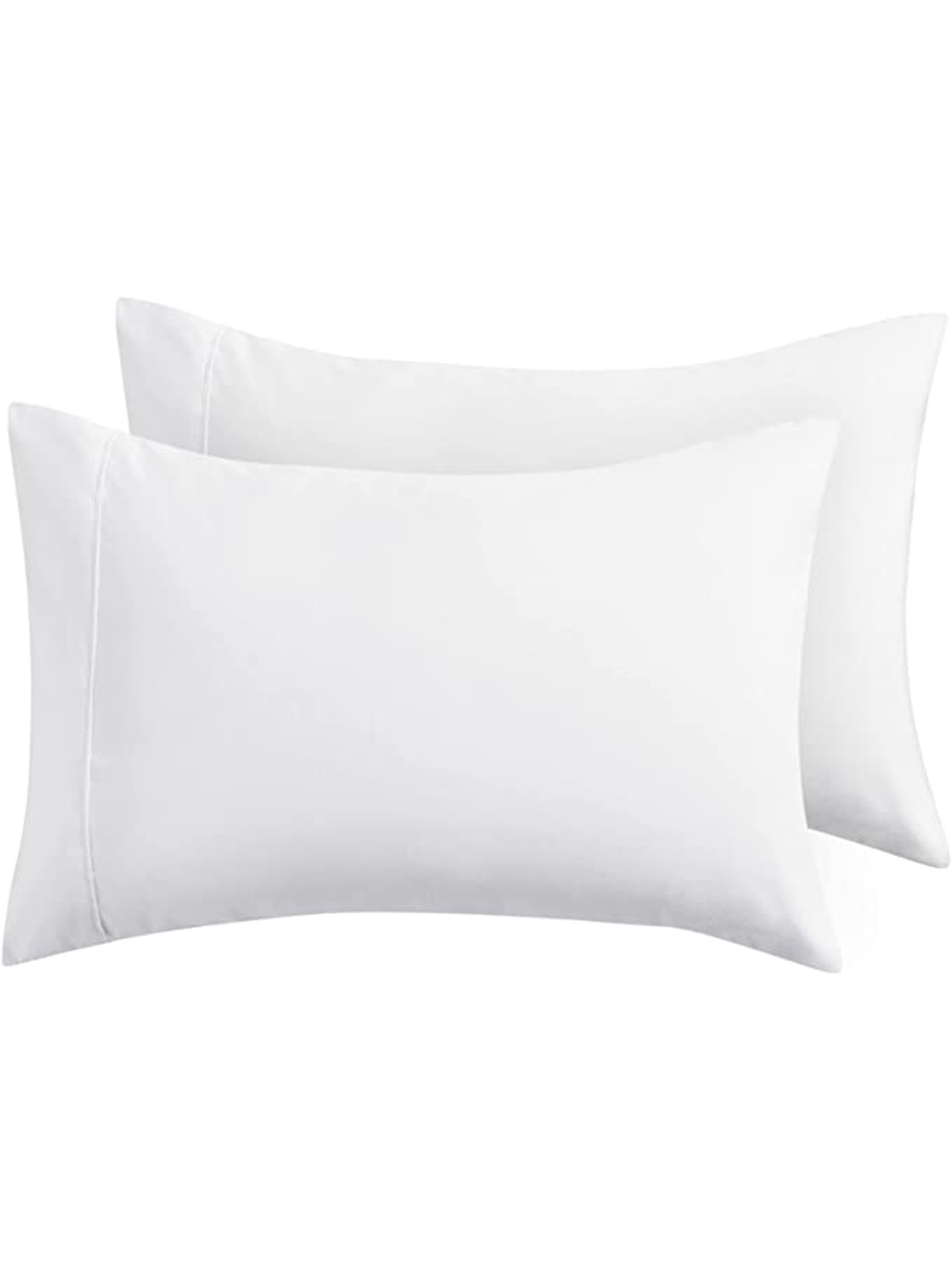 

Tormeti Set Of 2 White Solid 300TC Pillow Covers