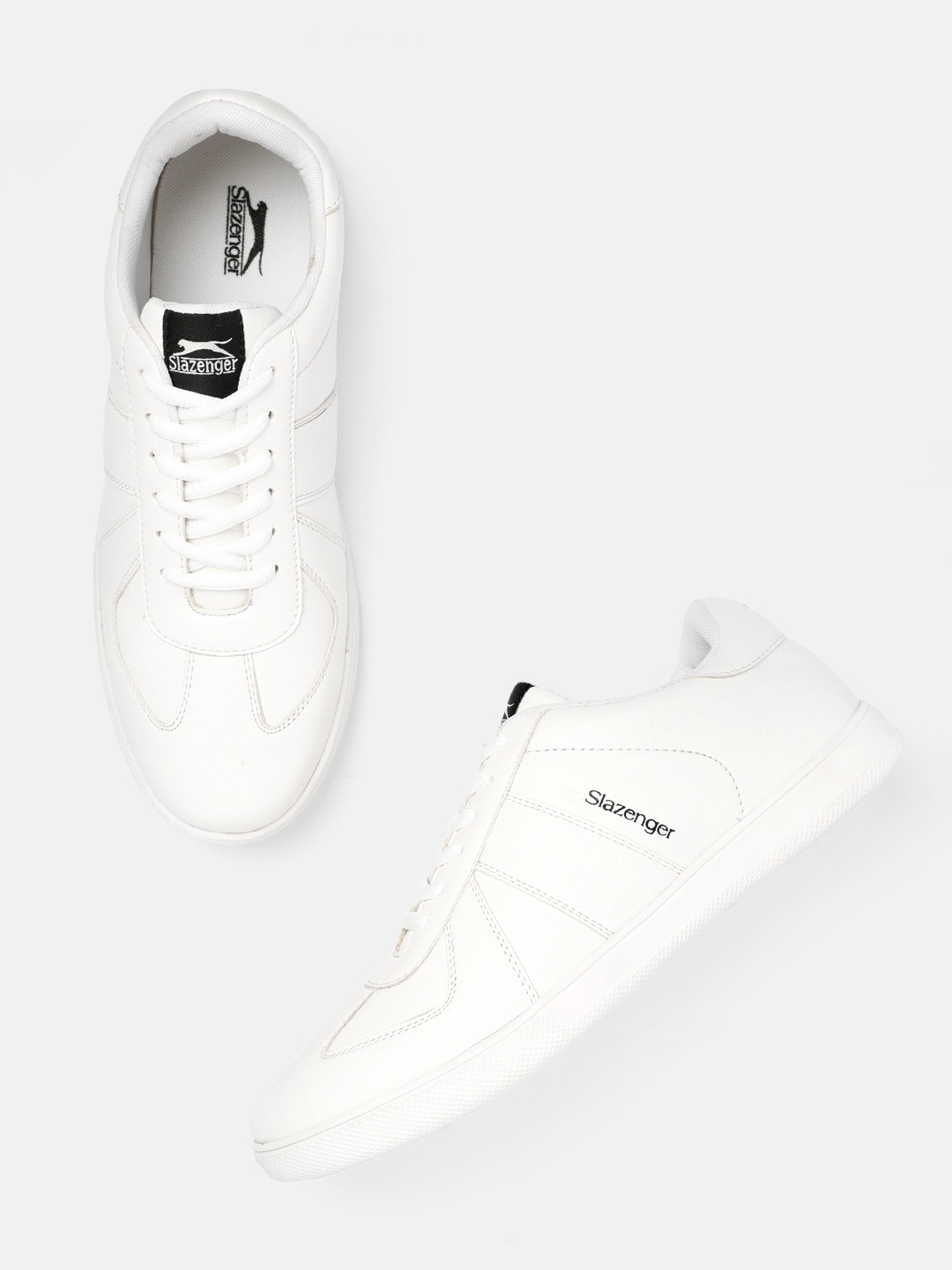 

Slazenger Men White Solid Sneakers