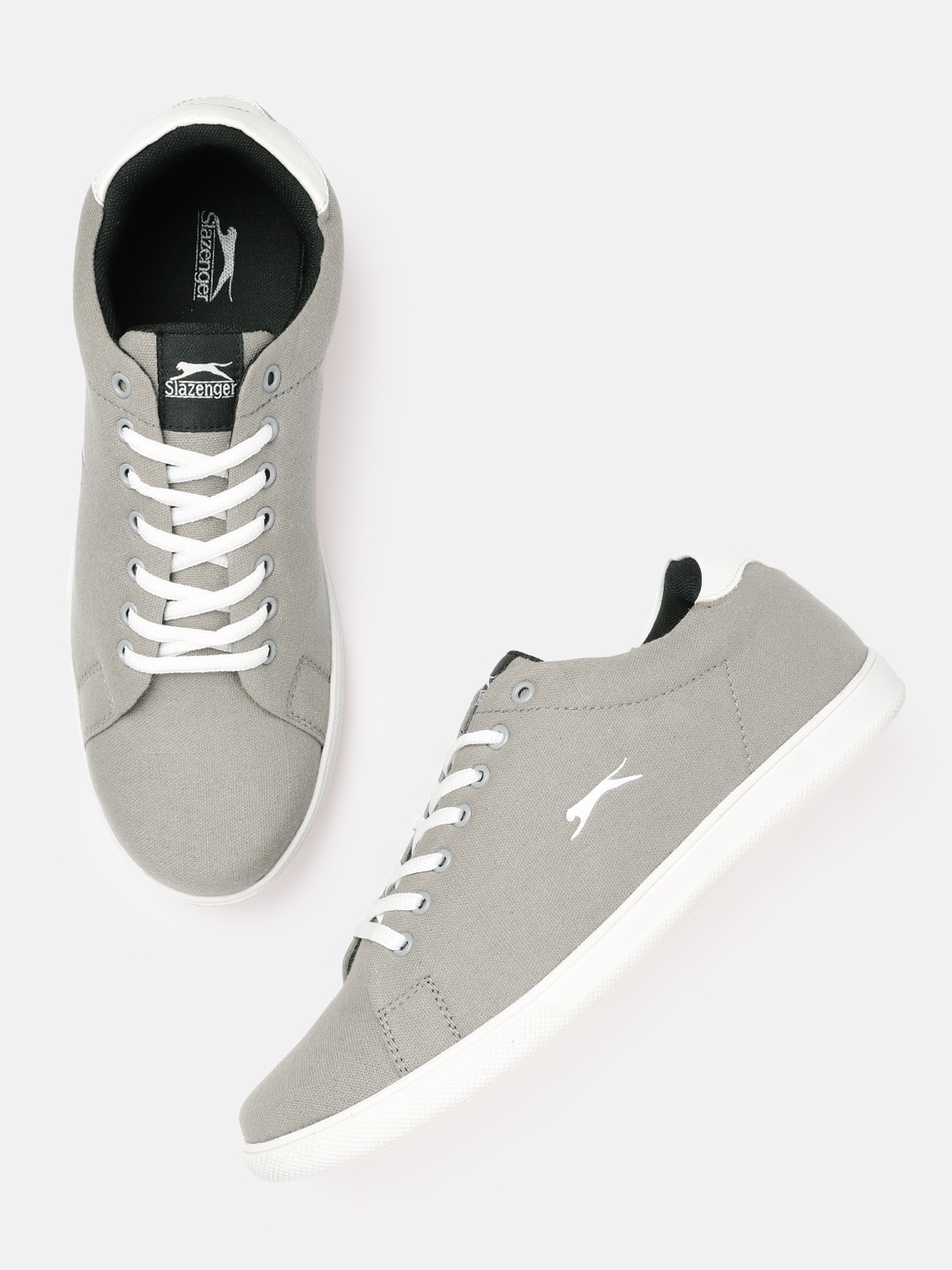 

Slazenger Men Grey Solid Sneakers