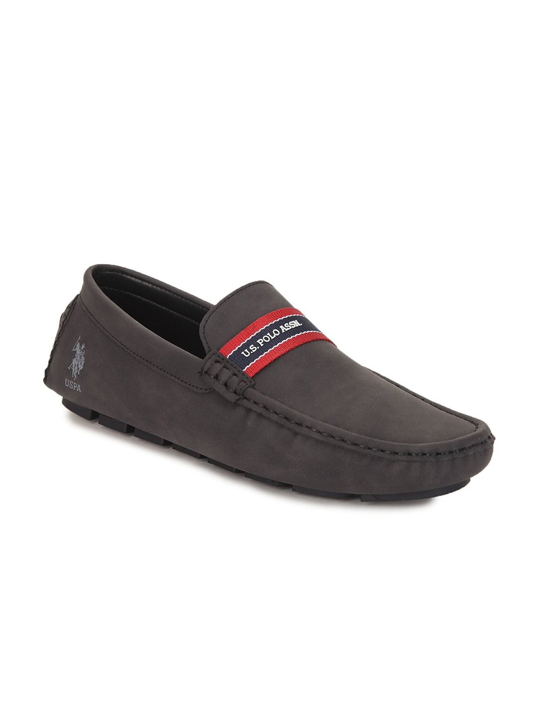 

U S Polo Assn Men Black PU Driving Shoes
