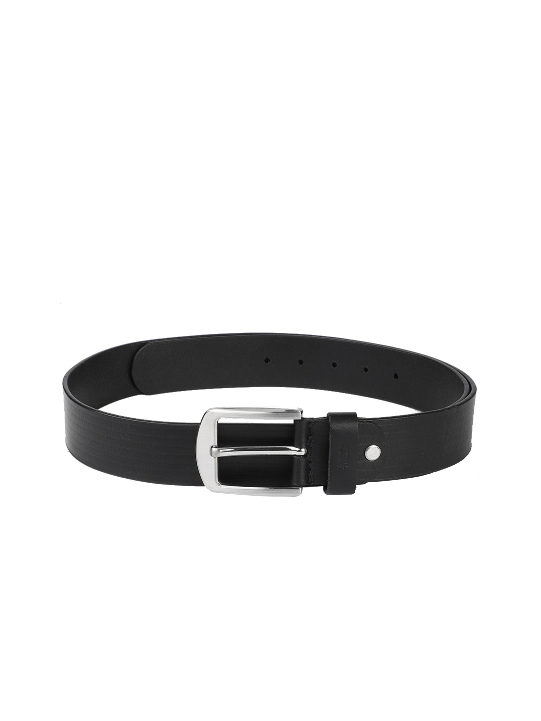 

Indian Terrain Men Black Leather Belt