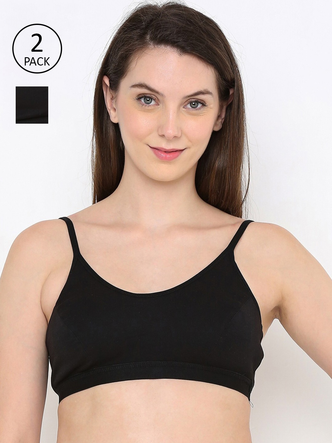 

Berrys Intimatess Women Pack of 2 Black Solid Bra